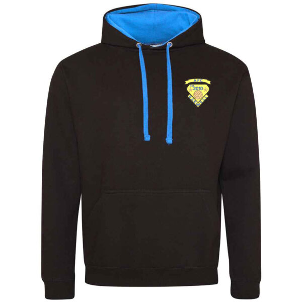 AFC Barwell COACH - Two Tone Hoodie Black/Blue