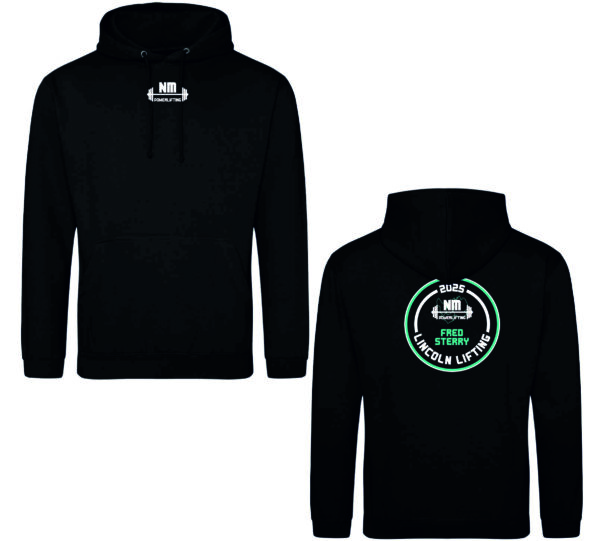 NM Powerlifting 2025 Lincoln Lifting Hoodie Black