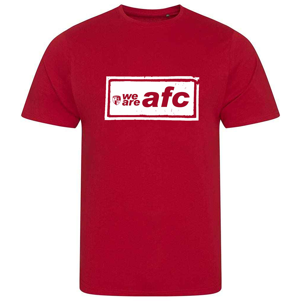 Hinckley AFC – "we are afc" T-Shirt Red